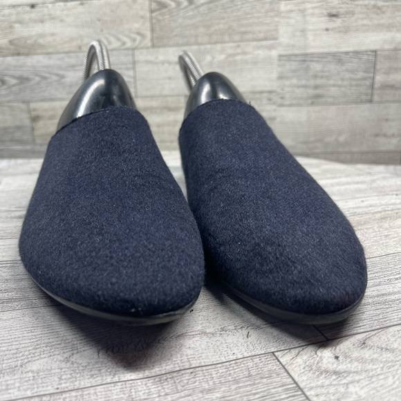 The Row mules Women 40/9.5M Blue Wool Fabric pointed Toe Comfort slippers Flats - Picture 4 of 16